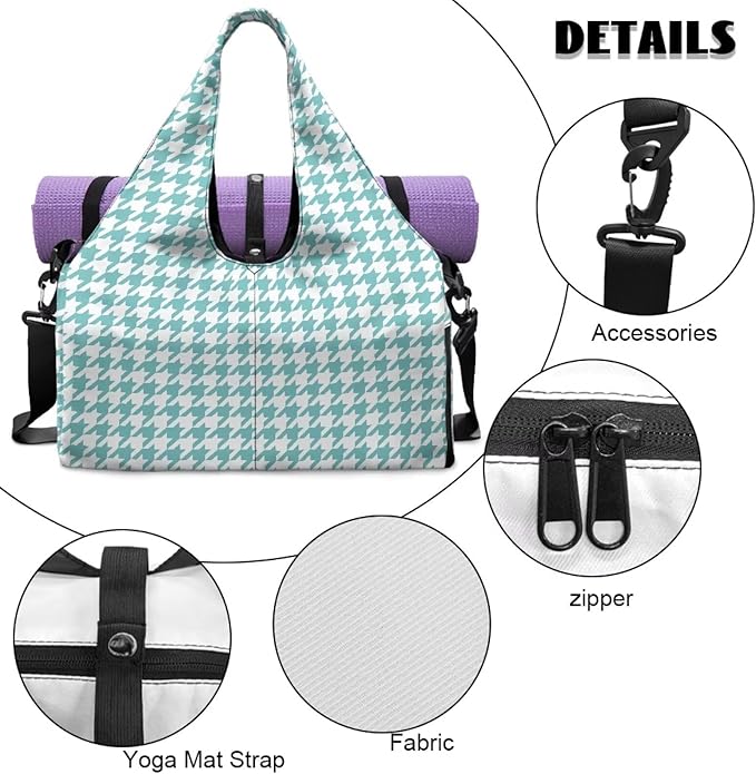 Yoga Mat Bag for Women Men Large Carryall Tote with Adjustable Shoulder Strap for Gym Yoga Travel Pilates Office