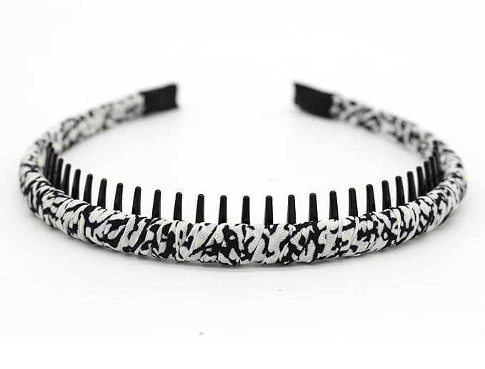 plastic headbands for women, fashion hair accessories headband with teeth Suitable Daily Use,Spa,Parties and yoga (pack of 4)