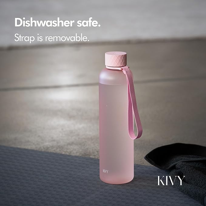 KIVY Tritan Water Bottle 2nd Generation (Rose, 32oz)