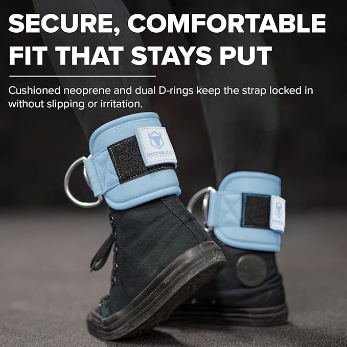 Women's Ankle Strap for Cable Machines & Resistance Bands: Gym & Home Workout Cuff Attachment for Leg Extensions, Kickbacks, Hip Abductors - Booty Exercises