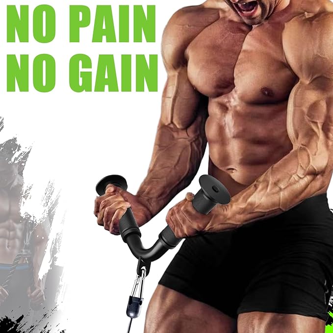 Tricep Pull Down Attachment,Bigger V Bar Attachment LAT Pulldown Attachments Cable Machine Accessories with Upgrated Grip for Home Gym Equipment