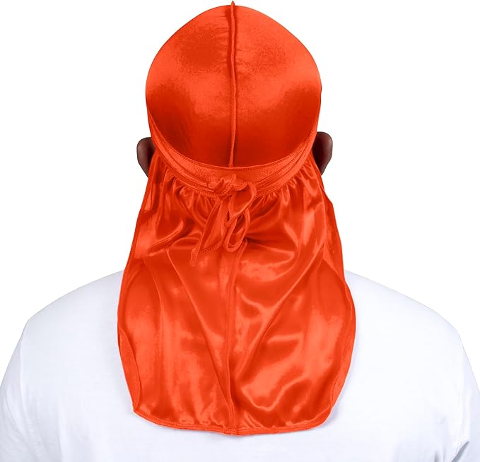 ForceWave 2 Pieces Silky Durag Pack for Men Women Waves, Premium Satin Deluxe Du-rag