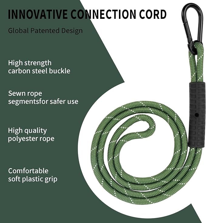 Heavy Duty Tree Swing Ropes, Hammock Tree Straps Hanging Kit, for Outdoor Swings Hammock Playground Set Accessories (3.41ft,41",Green,2Pack)