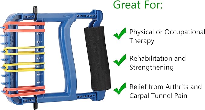 Hand Exerciser,Strength Training Grip Strengthener for Physcial Therapy,Blue