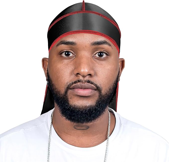 ForceWave 2 Pieces Silky Durag Pack for Men Women Waves, Premium Satin Deluxe Du-rag