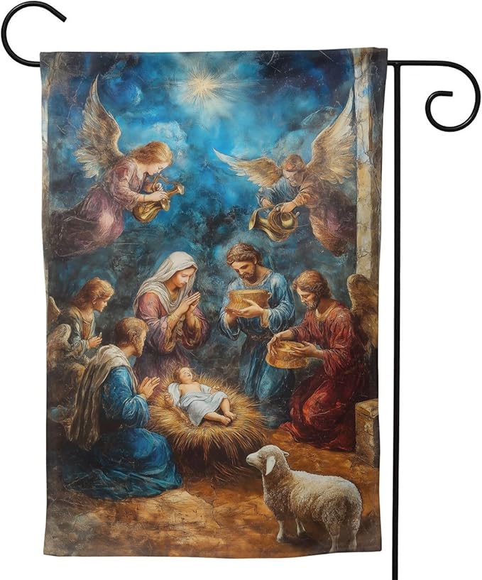 Mary Garden Flag 12x18 In Double Sided Yard Flags Lawn Sign Decor No Flagstand