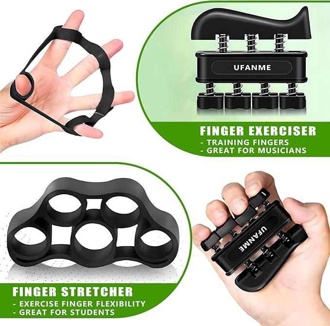 Hand Grip Strengthener, Grip Strength Trainer, 22-132 Lbs Adjustable Resistance Forearm Exerciser Workout for Rehabilitation Athletes Climbers Musicians