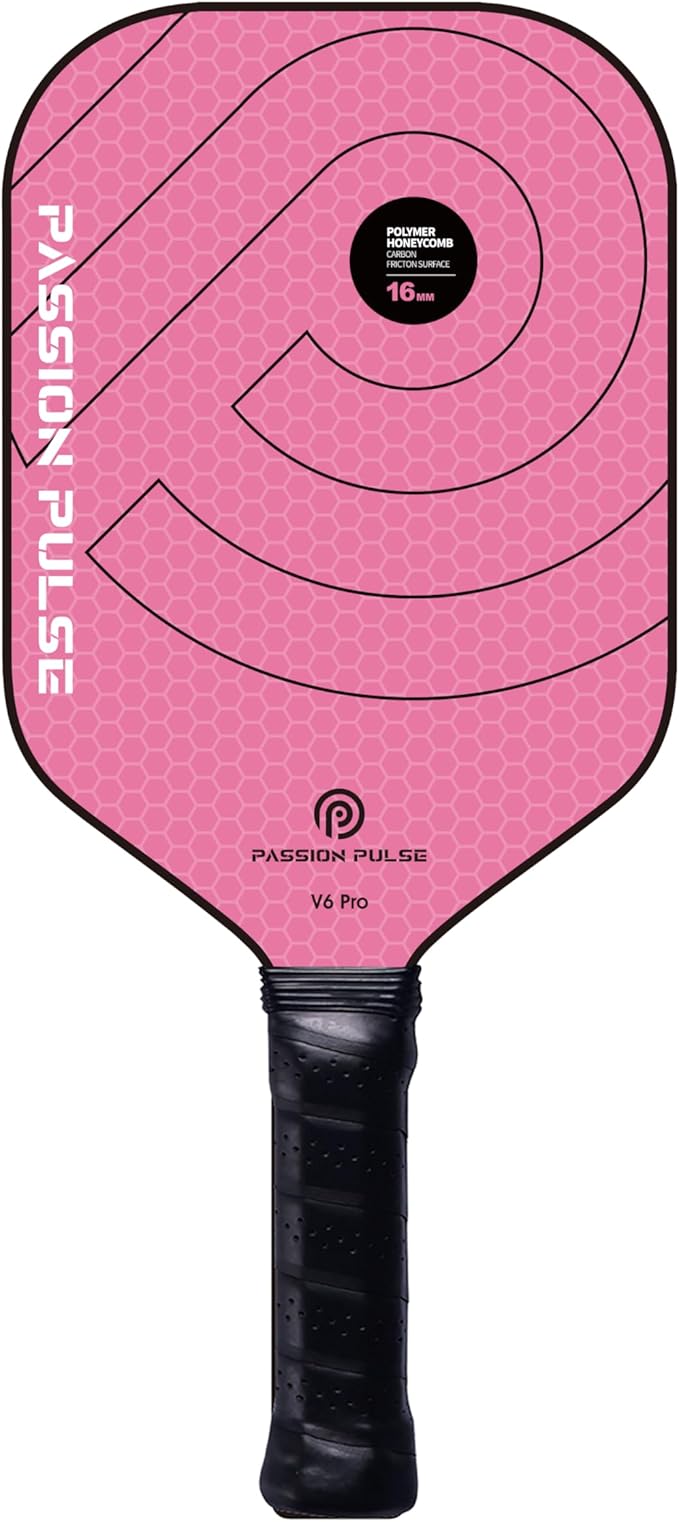 Pickleball Paddles 2025,Raw Carbon Fiber Surface(CFS) 16mm T700 High Grit & Spin, Pro Pickle Ball Paddles Designed for Ultimate Spin & Consistency