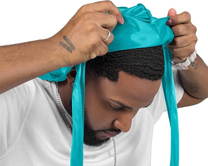 ForceWave 2 Pieces Silky Durag Pack for Men Women Waves, Premium Satin Deluxe Du-rag