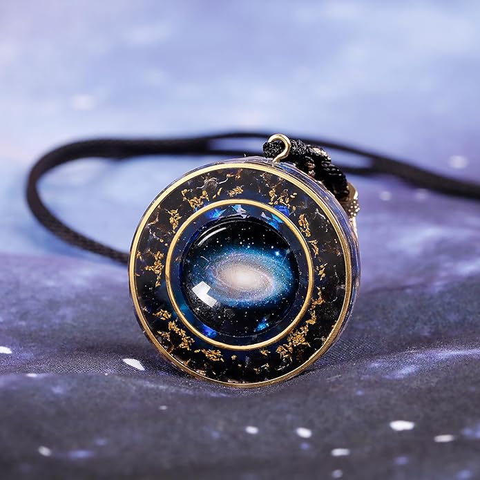 Day Day Up Orgonite Necklace - Sri Yantra Rotatable Pendant For Anti Stress Anxiety & Meditation - Malachite And Tiger Stone For Spiritual Healing & Positive Energy