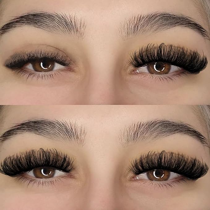 Lashes False Wispy Eyelashes Natural Cat Eye Lash Strips 10 Pairs Fake Mink Eyelash Pack Natural Look Fluffy Strip Lashes Set Clear Band Easy Eyelashes for Beginners with Cluster Looking