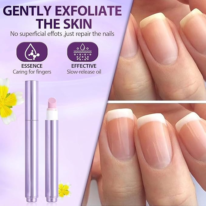 3 Pcs 3-in-1 Nail Care Pen, 2025 New 3-in-1 Cuticle Oil Pen, Upgrade 3 in 1 Nail Care Pen, for Hangnails, Dry & Damaged Nails, Moisturize Strengthen Brighten Nails Care