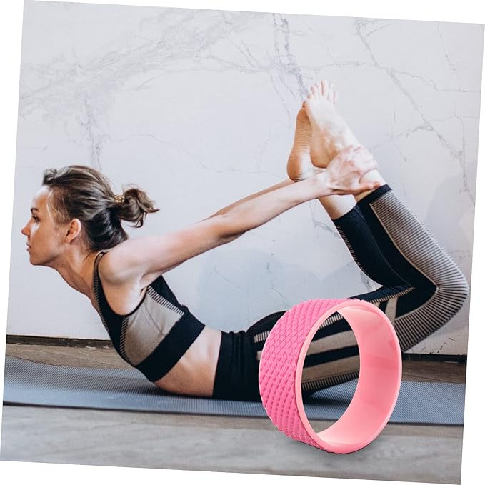 Yoga Wheel for Back Pain Relief Sturdy Foam Roller for Stretching and Massage 1 Piece Yoga Training Wheel for Fitness and Flexibility