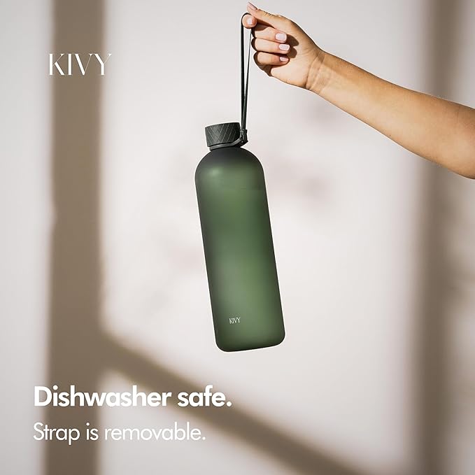 KIVY Tritan Water Bottle 2nd Generation (Dark Green, 50oz)