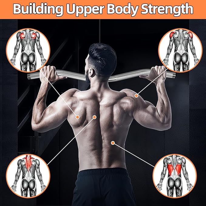 Cable Machine Attachment, lat pull down bar, Lightweigh Aluminum Tricep Straight Bar, V Bar, LAT Pulldown Attachments, gym attachments for cable machine, Accessories Load 1000lbs