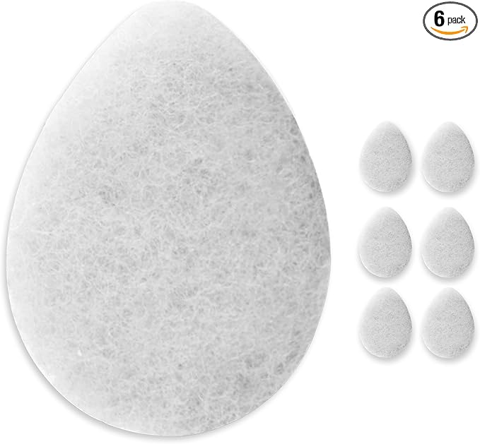 KOL Face Scrubber, Coconut Infused Exfoliating Facial Cleansing Pads, Disposable Exfoliator Face Sponge for Daily Cleaning and Makeup Removal, 6 Count