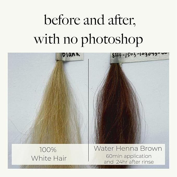 Korean Henna Hair Dye 1 Set - Quick and Easy Application, PPD-free, Synthetic dye-free liquid Formula, Hair Color Made in Korea (Brown (Henna+Indigo))