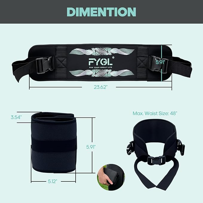 Hip-Thrust-Belt, Foldable Design, Slip-Resistant Padding, Supports 300 lbs, Ideal for Glutes Training with Dumbbells, Kettlebells & Plates, Great for Gym & Home Hip Thrust Workouts