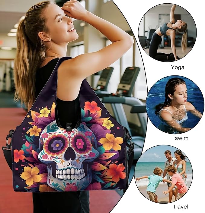 Yoga Mat Bag for Women Men Large Carryall Tote with Adjustable Shoulder Strap for Gym Yoga Travel Pilates Office