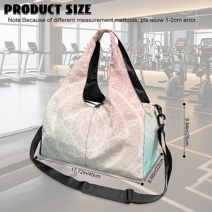 Yoga Mat Bag for Women Men Large Carryall Tote with Adjustable Shoulder Strap for Gym Yoga Travel Pilates Office