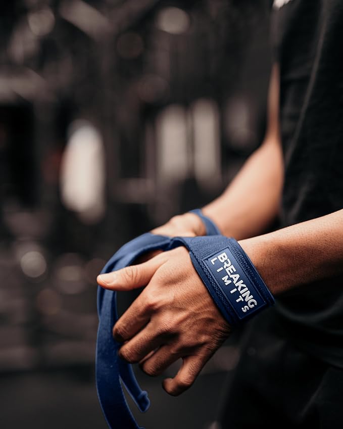 Breaking Limits Gym Straps Weight Lifting Wrist Wraps Bundle β Workout Lifting Straps for Deadlift β Wrist Straps for Weightlifting Men & Women - MuΓ±equeras Para Gym