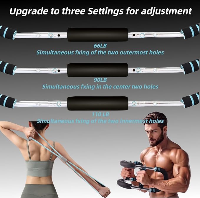 Twister arm Trainer,Arm Chest Trainer,Adjustable Chest Workout Equipment,Chest Workout Equipment,Portable Spring Resistance ,with 8-Shaped Muscle Relaxation Band,for Strength Training and Home Gymr