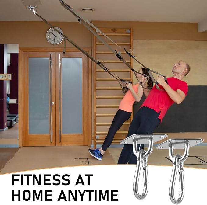 Wall Mount for Resistance Bands, Workout Anchors Wall Resistance with Hook for Fitness Bands, Space Saving Workout Equipment for Home Gym Weight Straps Suspension Training Exercise
