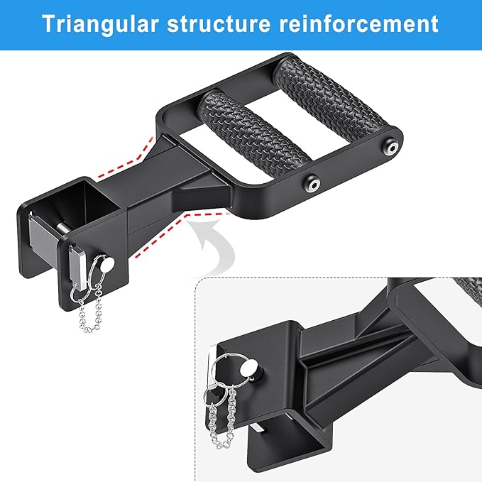 Kipika Y-Shaped Dip Bar for Power Cage with 5/8" or 1" Hole - Dip Bar Attachments for Home Gym - Heavy Duty Power Rack Attachments - Squat Rack Accessories for Strength Training
