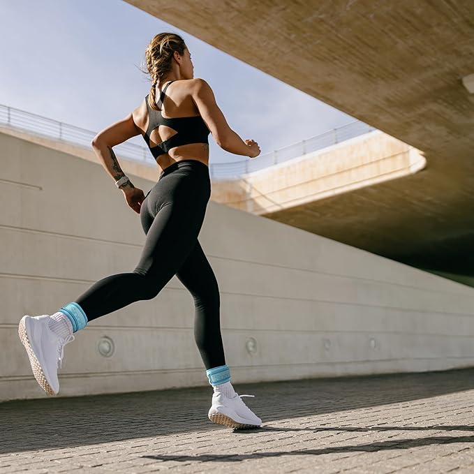 Sportneer Adjustable Ankle Weights for Women and Men:1 Pair 1 2 3 4 6 7 8 10 lbs Upgraded Easily Adjustable Leg Weight, Weighted Wrist Weight Strap for Gym, Fitness, Workout, Walking, Dancing (Black, 2 lbs x 2)