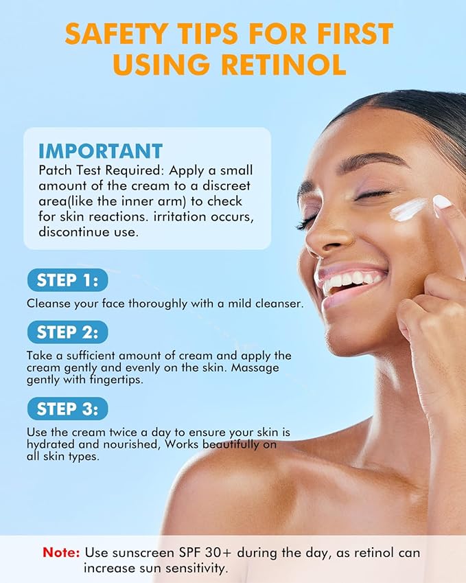 Retinol Collagen Face Moisturizer, Anti Aging Moisturizer for Face, Day & Night Skin Tightening Cream, Anti Wrinkle Cream Women & Men - 60ml
