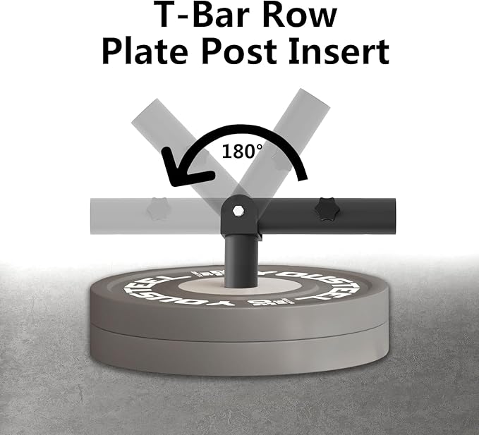 Heavy Duty Landmine Handle Attachment Set T Bar Row Viking Press Attachment for Barbell Workouts Weightlifting Landmine Handle Fits 2-Inch Olympic Barbell Strengthen Back and Core Muscles