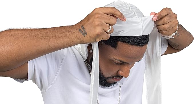 ForceWave 2 Pieces Silky Durag Pack for Men Women Waves, Premium Satin Deluxe Du-rag