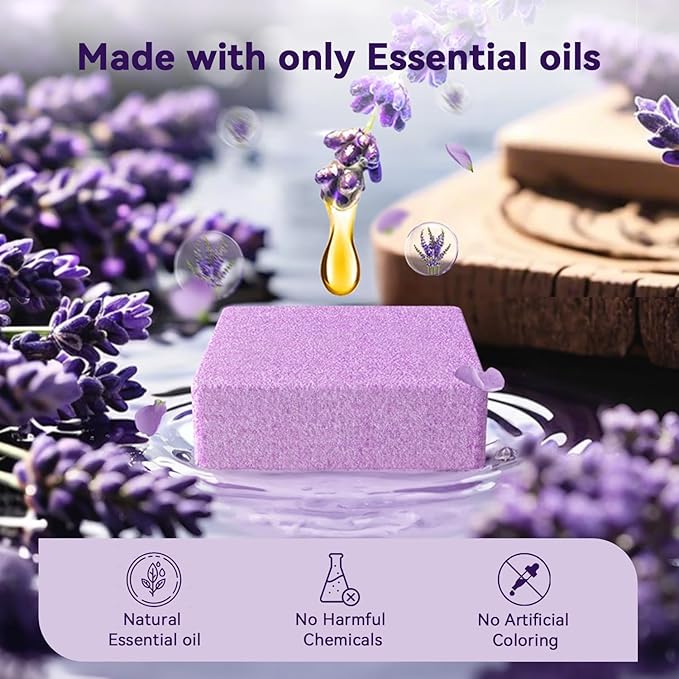 Shower Steamers Aromatherapy 6 Pack, Birthday Gifts for Women Men Teen, Luxury Gift Box Packaging, Stress Relief Home Spa, Lavender Natural Essential Oil, Self Care Relaxation Shower Bombs