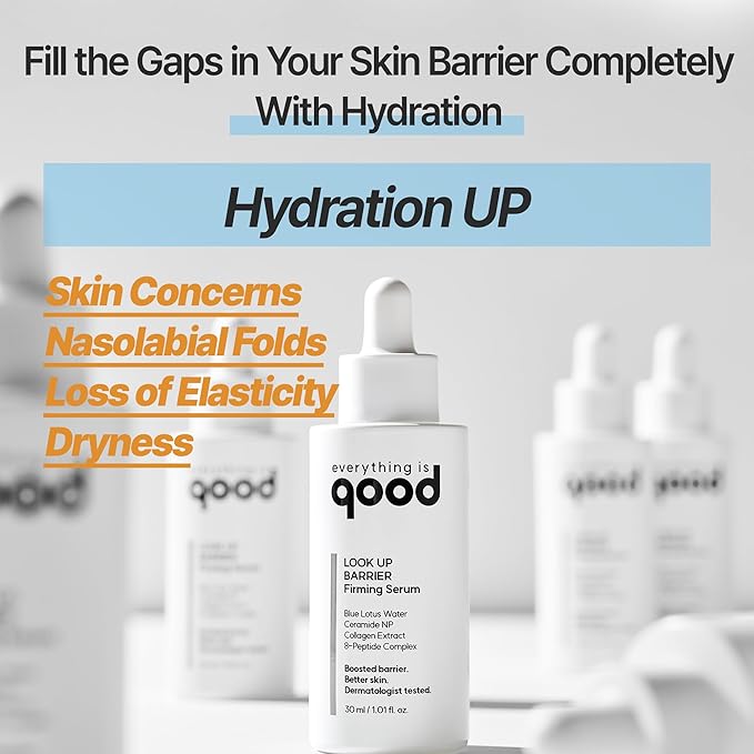 LOOK UP BARRIER Firming Serum– Vegan Collagen Peptide Hydrating Formula