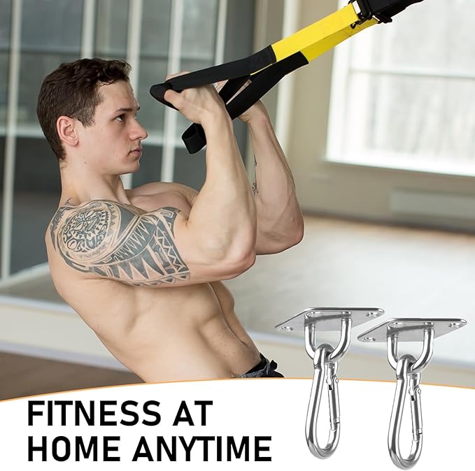 Wall Mount for Resistance Bands, Workout Anchors Wall Resistance with Hook for Fitness Bands, Space Saving Workout Equipment for Home Gym Weight Straps Suspension Training Exercise