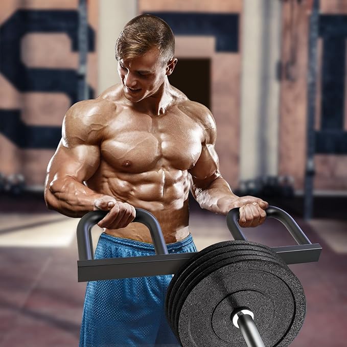 Kipika Landmine Attachment for Olympic Barbell Bars, Wall Mount Landmine Attachment, V Bar Row Landmine Handle and Viking Press Landmine Handle, Versatile Strength Training Equipment for Home Gym