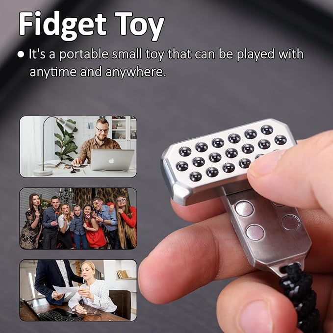 Fidget Toys Adults Metal Fidget Slider Stainless Steel Slider Casual Metal Adult's Hand Toys Office Desk Toys Gifts Stress Toys for Adults