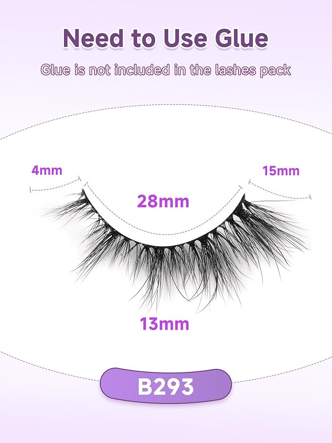 False False Eyelashes Lashes Cat Eye Natural 15mm Manga Eyelashes Wispy with Thin Band 3D Volume False Lashes Anime Lashes Soft Strip Lashes Pack C Curl Fake Eyelashes 7 Pair EVENTILL