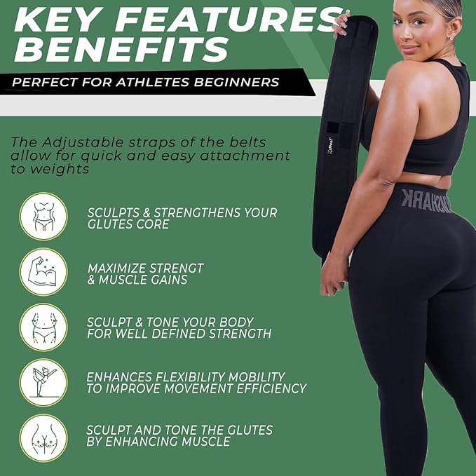 Hip Thrust Barbell Pad Belt for Gym, Fitness Booty Support Cushion for Squats and Pilates