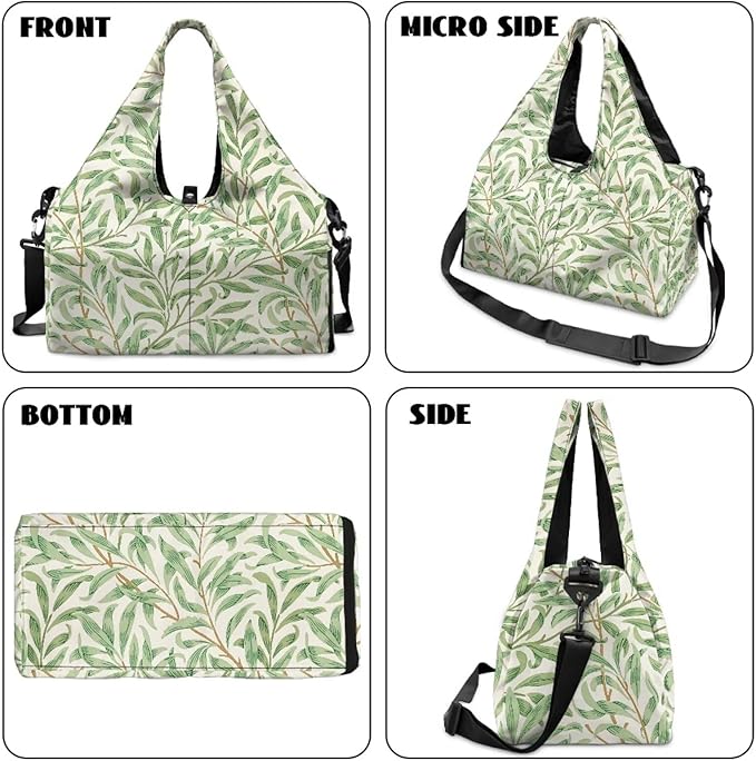 Yoga Mat Bag for Women Men Large Carryall Tote with Adjustable Shoulder Strap for Gym Yoga Travel Pilates Office