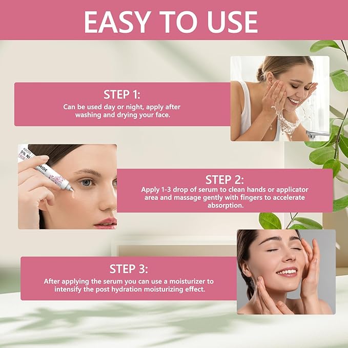 Travel Skincare 5% Niacinamide Serum with 5% Damascus Rose Water for Face Deep Hydration, Soothes Skin, Enhances Elasticity (3 Pack 0.507 fl.oz | 15ml)