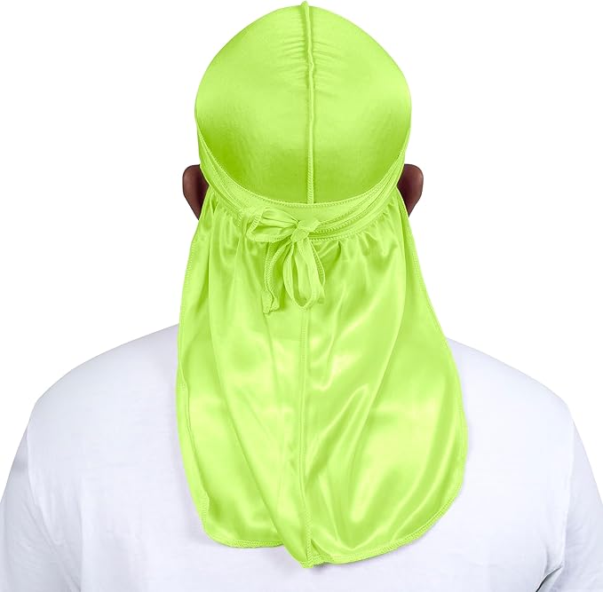 ForceWave 2 Pieces Silky Durag Pack for Men Women Waves, Premium Satin Deluxe Du-rag