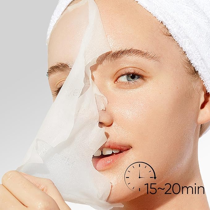 Goat Milk Facial Mask for Women,Hydrating Face Mask Sheet Home SPA,Moisturizing Face Sheet Mask for Dry,Oily,Sensitive Skin 25ml(5Pack)