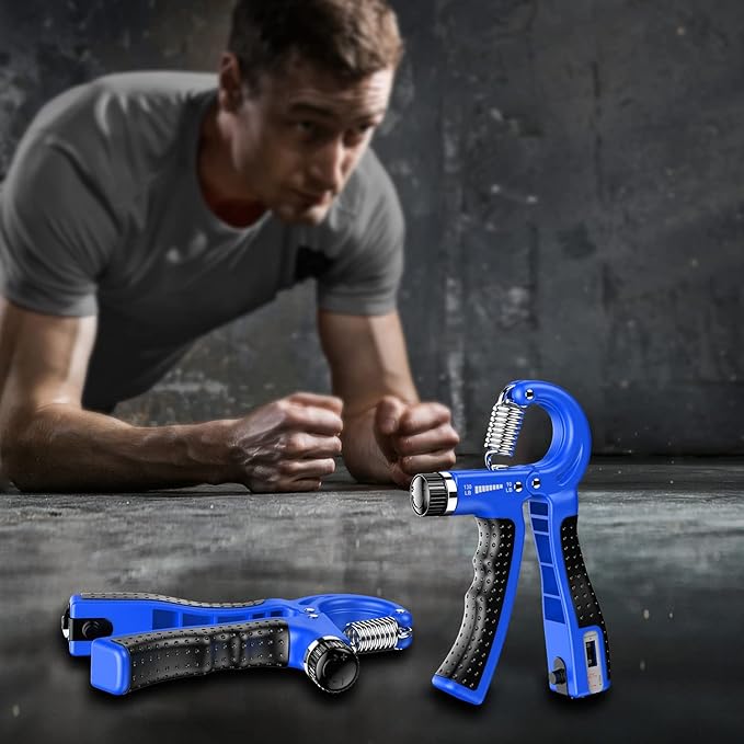 KDG Hand Grip Strengthener 2 Pack Adjustable Resistance 10-130 lbs Forearm Exerciser,Grip Strength Trainer for Muscle Building and Injury Recovery for Athletes