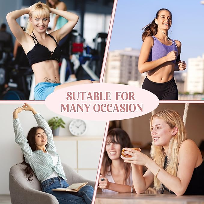 4 Pairs Pilates Socks with Grips for Women Yoga Ruffle Cute Grip Socks Pilates Non Slip Crew Ballet Hospital Workout