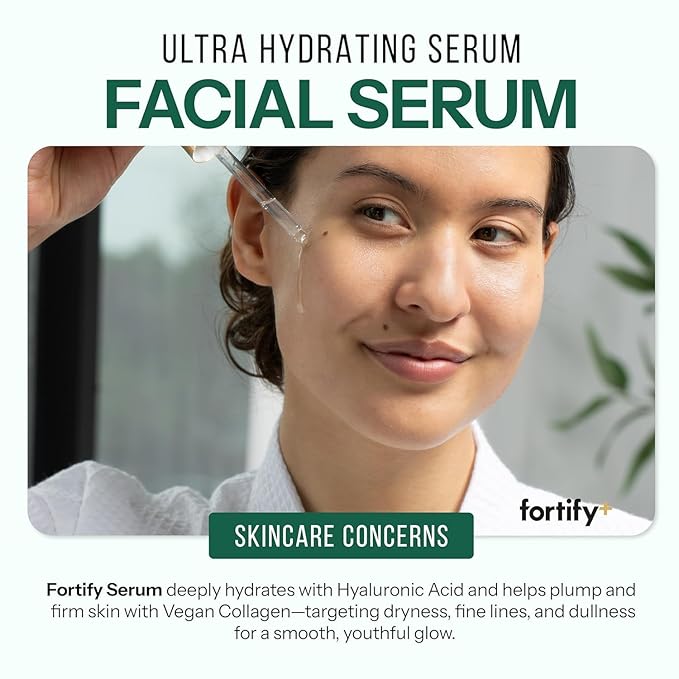 Hyaluronic Acid Face Serum with Collagen - 3-in-1: Detox, Treat, Boost - Dermatologist Tested, Ultra Hydrating, Anti-Aging & Protecting - Clean Beauty, Korean Skin Care - 1.7oz 2 Pack