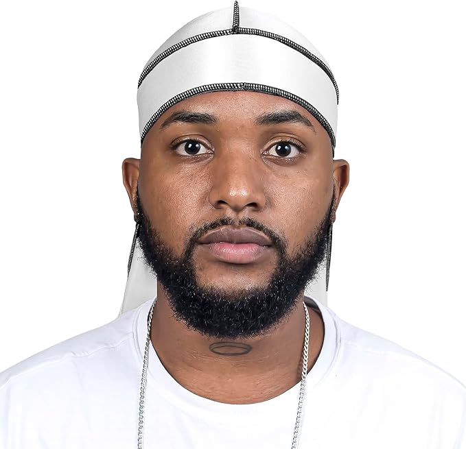 ForceWave 2 Pieces Silky Durag Pack for Men Women Waves, Premium Satin Deluxe Du-rag