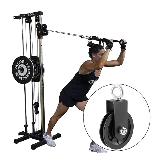 3 Pack 3.54 in/90 mm Pulley System Cable Pulley Silent Bearing Traction Wheel, Heavy Duty Nylon Gym Cable Pulley with U-Shaped Fixed Bracket, 360 Degree Rotation Traction Wheel