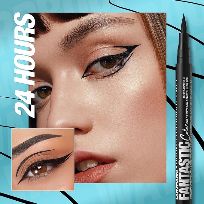 LANGMANNI 4 Colors Matte Liquid Eyeliner Set, Neon Colorful Pigmented With Long-lasting, Smudgeproof & Waterproof Eye Liner Makeup for Bold & Stunning Looks - Gift for Girls(#12345678)