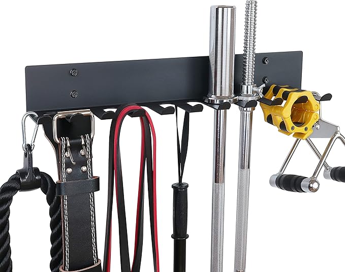 Home Gym Storage Rack, Extra Long 23‘Barbell Rack Weight Room Organizer 11 Prong Gym Equipment Storage Rack for Gym Accessories Like Fitness Bands,Resistance Bands,Straps,Foam Rollers,Barbell